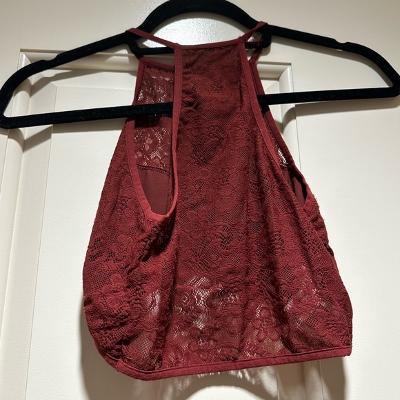 Express Red Size Small Lace Bralette - Picture 3 of 4